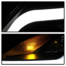 Load image into Gallery viewer, Xtune Projector Headlights Nissan Altima Coupe (08-09) [w/ LED Light Bar - Halogen Model Only] Black / Black Smoke / Chrome w/ Amber Turn Signal Lights - Black Alternate Image