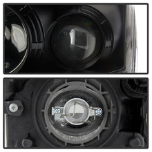 Load image into Gallery viewer, Xtune Projector Headlights Nissan Altima Coupe (08-09) [w/ LED Light Bar - Halogen Model Only] Black / Black Smoke / Chrome w/ Amber Turn Signal Lights - Black Alternate Image