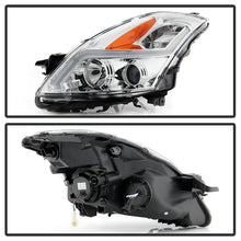 Load image into Gallery viewer, Xtune Projector Headlights Nissan Altima Sedan (07-09) [w/ LED Light Bar - Halogen Model Only] Black / Black Smoke / Chrome w/ Amber Turn Signal Lights - Chrome Alternate Image