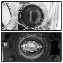 Load image into Gallery viewer, Xtune Projector Headlights Nissan Altima Coupe (08-09) [w/ LED Light Bar - Halogen Model Only] Black / Black Smoke / Chrome w/ Amber Turn Signal Lights - Black Alternate Image