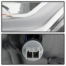 Load image into Gallery viewer, Xtune Projector Headlights Nissan Altima Coupe (08-09) [w/ LED Light Bar - Halogen Model Only] Black / Black Smoke / Chrome w/ Amber Turn Signal Lights - Black Alternate Image