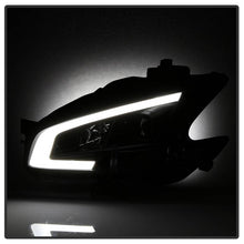 Load image into Gallery viewer, Xtune Projector Headlights Nissan Maxima (09-14) [w/ LED Light Bar - Halogen Model Only] Black / Black Smoke / Chrome w/ Amber Turn Signal Lights Alternate Image