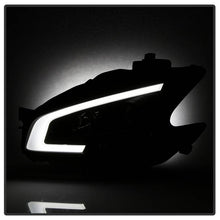 Load image into Gallery viewer, Xtune Projector Headlights Nissan Maxima (09-14) [w/ LED Light Bar - Halogen Model Only] Black / Black Smoke / Chrome w/ Amber Turn Signal Lights Alternate Image
