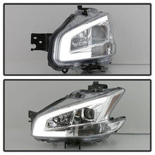 Load image into Gallery viewer, Xtune Projector Headlights Nissan Maxima (09-14) [w/ LED Light Bar - Halogen Model Only] Black / Black Smoke / Chrome w/ Amber Turn Signal Lights Alternate Image