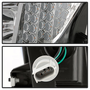 Xtune Projector Headlights Nissan Titan (16-20) [w/ DRL LED Light Bar - Halogen Model Only] Black / Black Smoke / Chrome w/ Amber Turn Signal Lights