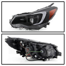 Load image into Gallery viewer, Xtune Projector Headlights Subaru Impreza (12-16) [DRL LED Light Bar - Halogen Model] Black or Chrome w/ Amber Turn Signal Light - Black Smoke Alternate Image