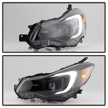 Load image into Gallery viewer, Xtune Projector Headlights Subaru Impreza (12-16) [DRL LED Light Bar - Halogen Model] Black or Chrome w/ Amber Turn Signal Light - Black Smoke Alternate Image