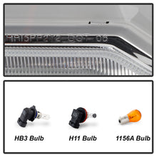 Load image into Gallery viewer, Xtune Projector Headlights Toyota 4Runner (06-09) [DRL LED Light Bar - Halogen Model] Black or Chrome w/ Amber Turn Signal - Black Alternate Image