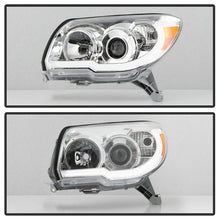 Load image into Gallery viewer, Xtune Projector Headlights Toyota 4Runner (06-09) [DRL LED Light Bar - Halogen Model] Black or Chrome w/ Amber Turn Signal - Black Alternate Image