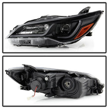 Load image into Gallery viewer, Xtune Projector Headlights Toyota Camry (15-17) [DRL LED Light Bar - Halogen Model] Black or Chrome w/ Amber Turn Signal Alternate Image