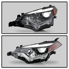 Load image into Gallery viewer, Xtune Headlights Toyota Corolla (14-16) [OE Style - w/ LED DRL] Black / Chrome w/ Amber Turn Signal Lights Alternate Image