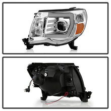 Load image into Gallery viewer, Xtune Projector Headlights Toyota Tacoma (05-11) [Black or Chrome] w/ Halo LED or LED Light Bar - Halo LED / Black Alternate Image