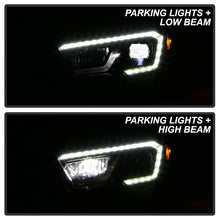 Load image into Gallery viewer, Xtune Full LED Projector Headlights Toyota Tacoma SR /SR5 (16-19) Black Housing with DRL LED Light Bar Alternate Image
