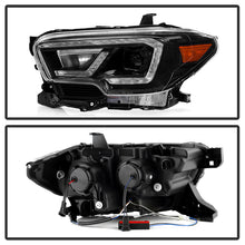 Load image into Gallery viewer, Xtune Full LED Projector Headlights Toyota Tacoma SR /SR5 (16-19) Black Housing with DRL LED Light Bar Alternate Image
