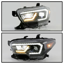 Load image into Gallery viewer, Xtune Full LED Projector Headlights Toyota Tacoma SR /SR5 (16-19) Black Housing with DRL LED Light Bar Alternate Image