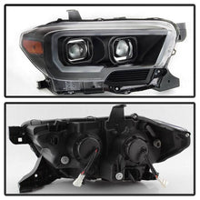 Load image into Gallery viewer, Xtune Projector Headlights Toyota Tacoma TRD (16-19) Black Housing with DRL LED Light Bar - Black Alternate Image