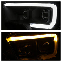 Load image into Gallery viewer, Xtune Projector Headlights Toyota Tacoma TRD (16-19) Black Housing with DRL LED Light Bar - Black Alternate Image