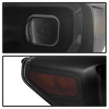 Load image into Gallery viewer, Xtune Projector Headlights Toyota Tacoma SR /SR5 (16-19) [w/ DRL LED Light Bar &amp; Amber Sequential Turn Signal - Halogen Model] Black or Chrome - Black Alternate Image