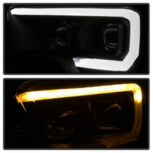 Load image into Gallery viewer, Xtune Projector Headlights Toyota Tacoma TRD (16-19) Black Housing with DRL LED Light Bar - Black Alternate Image