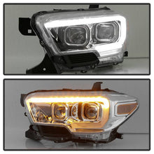 Load image into Gallery viewer, Xtune Projector Headlights Toyota Tacoma SR /SR5 (16-19) [w/ DRL LED Light Bar &amp; Amber Sequential Turn Signal - Halogen Model] Black or Chrome Alternate Image