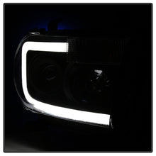 Load image into Gallery viewer, Xtune Projector Headlights Toyota Tundra (07-13) [w/ LED Light Bar] Black / Black Smoked / Chrome w/ Amber Turn Signal Lights - Black Alternate Image