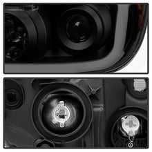 Load image into Gallery viewer, Xtune Projector Headlights Toyota Sequoia (08-13) [w/ LED Light Bar] Black / Black Smoked / Chrome w/ Amber Turn Signal Lights - Black Alternate Image