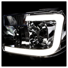 Load image into Gallery viewer, Xtune Projector Headlights Toyota Tundra (07-13) [w/ LED Light Bar] Black / Black Smoked / Chrome w/ Amber Turn Signal Lights - Black Alternate Image