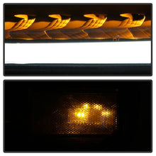 Load image into Gallery viewer, Xtune Projector Headlights Toyota Tundra (14-18) [w/ DRL LED Light Bar] Black / Black Smoke / Chrome w/ Amber Turn Signal Lights - Black Alternate Image