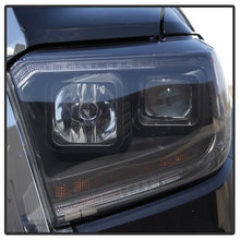 Load image into Gallery viewer, Xtune Projector Headlights Toyota Tundra (14-18) [w/ DRL LED Light Bar] Black / Black Smoke / Chrome w/ Amber Turn Signal Lights - Black Alternate Image