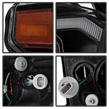 Load image into Gallery viewer, Xtune Projector Headlights Toyota Tundra (14-18) [w/ DRL LED Light Bar] Black / Black Smoke / Chrome w/ Amber Turn Signal Lights - Black Alternate Image