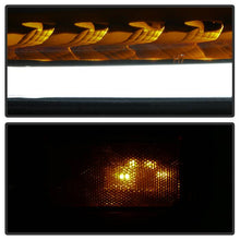 Load image into Gallery viewer, Xtune Projector Headlights Toyota Tundra (14-18) [w/ DRL LED Light Bar] Black / Black Smoke / Chrome w/ Amber Turn Signal Lights - Black Alternate Image