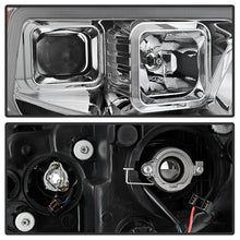 Load image into Gallery viewer, Xtune Projector Headlights Toyota Tundra (14-18) [w/ DRL LED Light Bar] Black / Black Smoke / Chrome w/ Amber Turn Signal Lights - Black Alternate Image