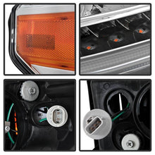 Load image into Gallery viewer, Xtune Projector Headlights Toyota Tundra (14-18) [w/ DRL LED Light Bar] Black / Black Smoke / Chrome w/ Amber Turn Signal Lights Alternate Image