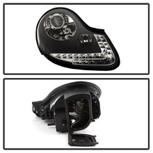 Load image into Gallery viewer, Xtune Projector Headlights Porsche Boxster 986 (97-04) 911 / 996 (99-02) [w/ Switchback DRL LED Lights] Black or Chrome w/ Amber Turn Signal Lights Alternate Image