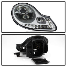Load image into Gallery viewer, Xtune Projector Headlights Porsche Boxster 986 (97-04) 911 / 996 (99-02) [w/ Switchback DRL LED Lights] Black or Chrome w/ Amber Turn Signal Lights Alternate Image