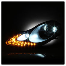 Load image into Gallery viewer, Xtune Projector Headlights Porsche Boxster 986 (97-04) 911 / 996 (99-02) [w/ Switchback DRL LED Lights] Black or Chrome w/ Amber Turn Signal Lights Alternate Image