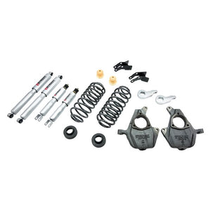 853.69 Belltech Lowering Kit Chevy Avalanche Z66 [w/o Factory Premium Ride] (00-06) Front And Rear - w/o or w/ Shocks - Redline360