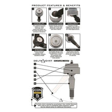 Load image into Gallery viewer, 849.95 ICON Upper Control Arms Chevy Tahoe (14-18) Front [Large Taper] Tubular Delta Joint Kit - Redline360 Alternate Image