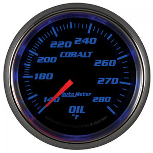 139.14 Autometer Cobalt Series 6 Ft. Mechanical Oil Temperature Gauge (2-5/8") Black or Silver - 7941 - Redline360