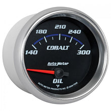 Load image into Gallery viewer, 109.04 Autometer Cobalt Series Air-Core Oil Temperature Gauge (2-5/8&quot;) Black or Silver - 7948 - Redline360 Alternate Image