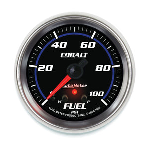 269.95 AutoMeter Cobalt Series Digital Stepper Motor Fuel Pressure w/ Peak & Warn Gauge (2-5/8") - Redline360