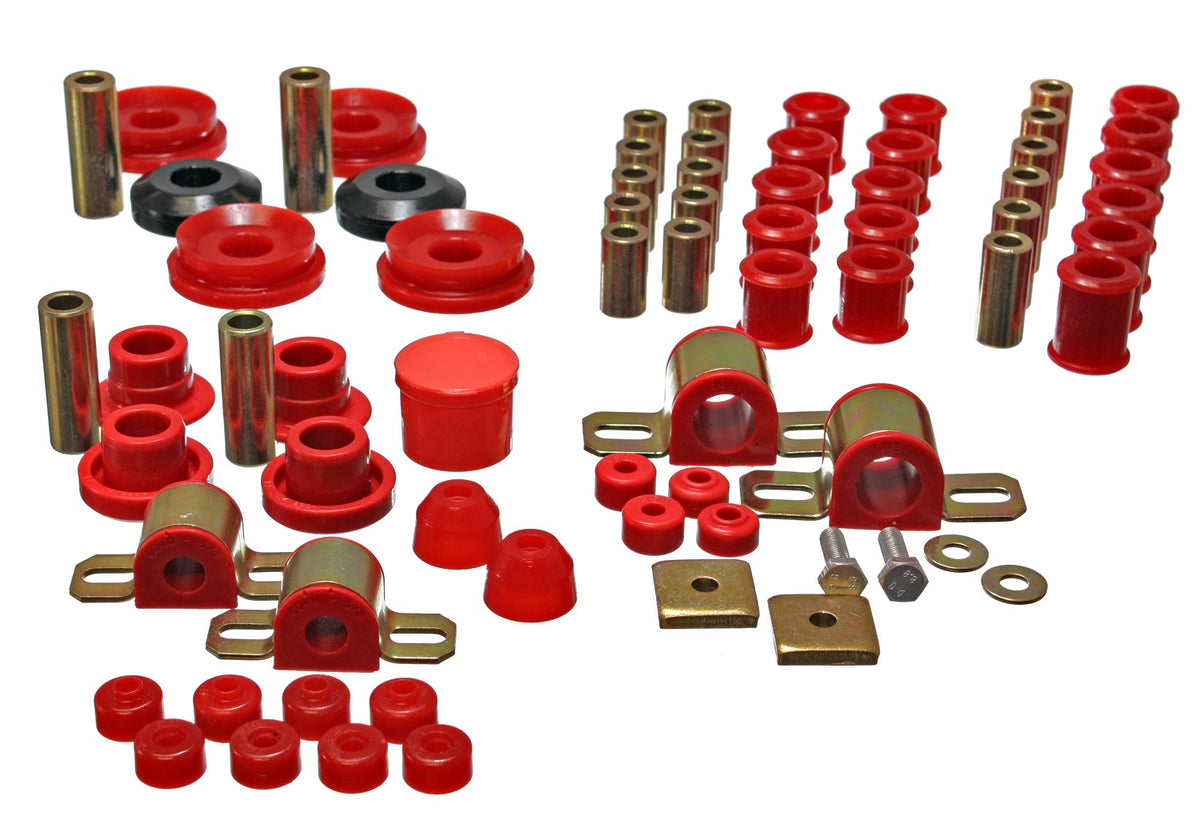Energy Suspension 95-98 Nissan 240SX (S14) Red Rear Control Arm Bushing Set (Must reuse existing out