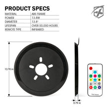 Load image into Gallery viewer, Xprite Spare Tire RGB LED Brake Light Jeep Wrangler JK (2007-2018) JL (2018-2020) 14" with Remote Control - TL-UNI-WHEEL-G2 - Default Title Alternate Image