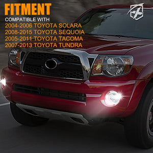 59.99 Xprite LED Fog Lights Toyota Tacoma (2005-2011) Solara (2004-2006 )White / White-Amber - Redline360
