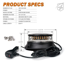 Load image into Gallery viewer, Xprite Mini Beacon Strobe Light Axis Series (24W) White-Amber / Amber - White-Amber Alternate Image
