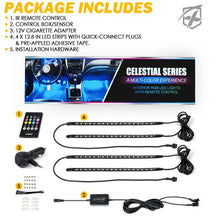 Load image into Gallery viewer, 26.99 Xprite 4PC Celestial Series Bluetooth and Remote Control RGB LED Interior Car Light Set - DL-IL-G4 - Redline360 Alternate Image