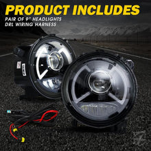 Load image into Gallery viewer, Xprite Headlights Jeep Wrangler JL / Gladiator JT (2018-2023) X-Pro CREE LED Dark Bat Series w/ DRL - Default Title Alternate Image