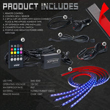 Load image into Gallery viewer, Xprite LED RGB Underbody Glow Kit 8 Color Throwback Series with IR Remote Control - UGL-62709-G2 - Default Title Alternate Image