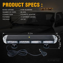 Load image into Gallery viewer, 242.99 Xprite LED Strobe Light Bar 21&quot; Amber Sparrow X Series Traffic Advisor - SL-L29-21IN-Y - Redline360 Alternate Image