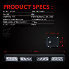 Load image into Gallery viewer, Xprite Gen 2 21.5" Wireless LED Towstick Light Bar w/ Magnetic Base - TOWLIGHT-G2 - Default Title Alternate Image